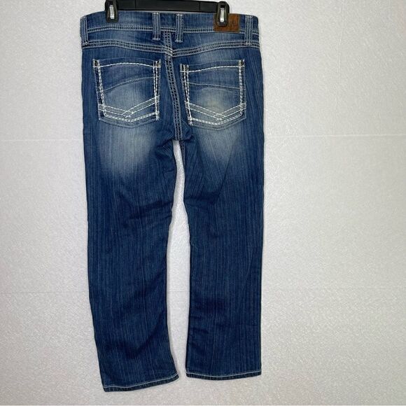 Buckle BKE Culture Thick Stitch Cropped Bootcut Jeans 31 - Picture 3 of 5